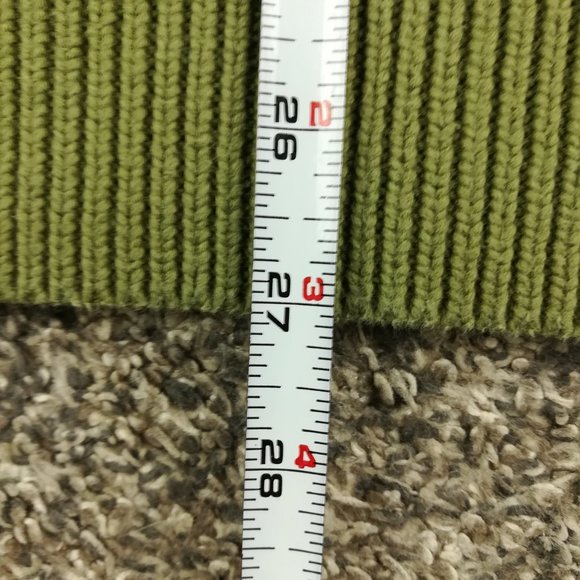 Vintage Ralph Lauren Sport Sweater Cable Knit Turtleneck Green Womens Small - Picture 8 of 8